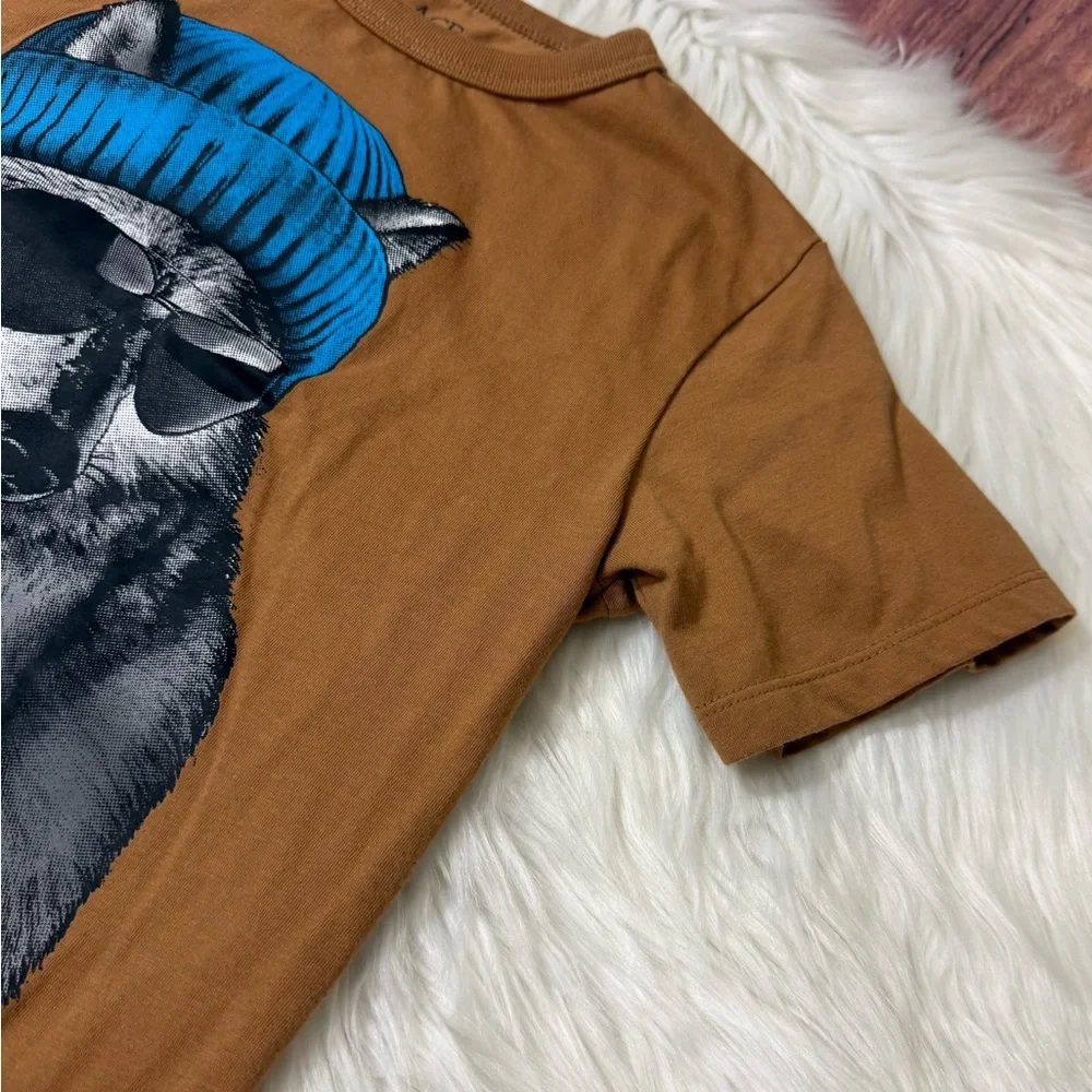 The Children’s Place Graphic Wolf Short Sleeve Shirt - Boys Size M (7/8)